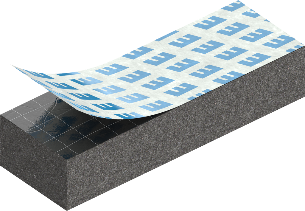 Zellgummi 6 x 10 mm, CR schwarz dehnungsfrei und selbstklebende Montagehilfe