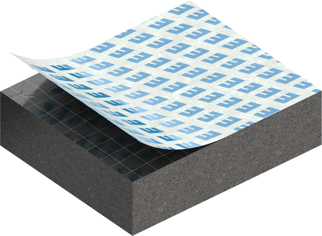 Zellgummi 8 x 25 mm, CR schwarz dehnungsfrei und selbstklebende Montagehilfe