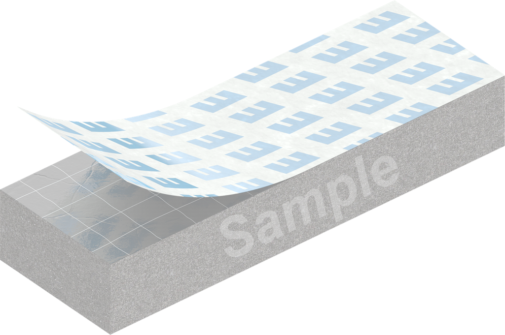 Cell sponge rubber 30 x 70 mm, CR black stretch eliminating and self-adhesive