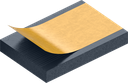 Celrubber 4 x 20 mm van brandwerend materiaal, Siliconenschuim Zwart rekvrij en zelfklevend