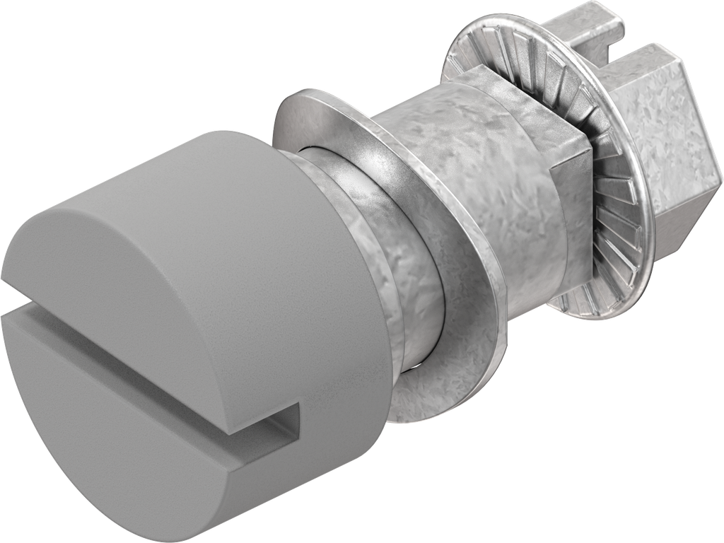 Insert slot 1.5 x 3, Zinc die light grey powder-coated