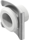 Housing for spring fixing, Polyamide GF signal white