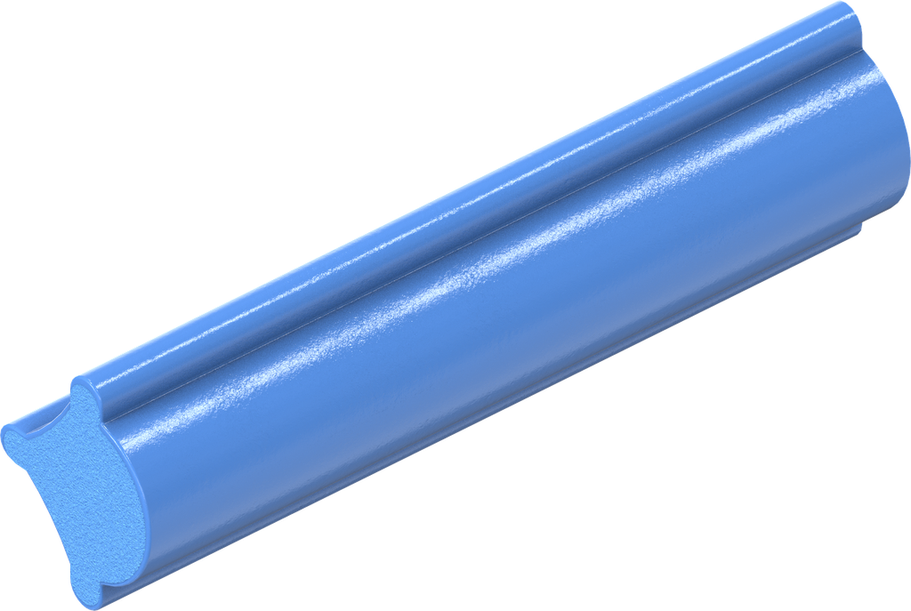 Pees voor raamrubber, Siliconen massief materiaal 85 ± 5 Shore A blauw