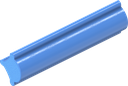 Tira de bloqueo para perfil base, silicona 85 ± 5 Shore A azul