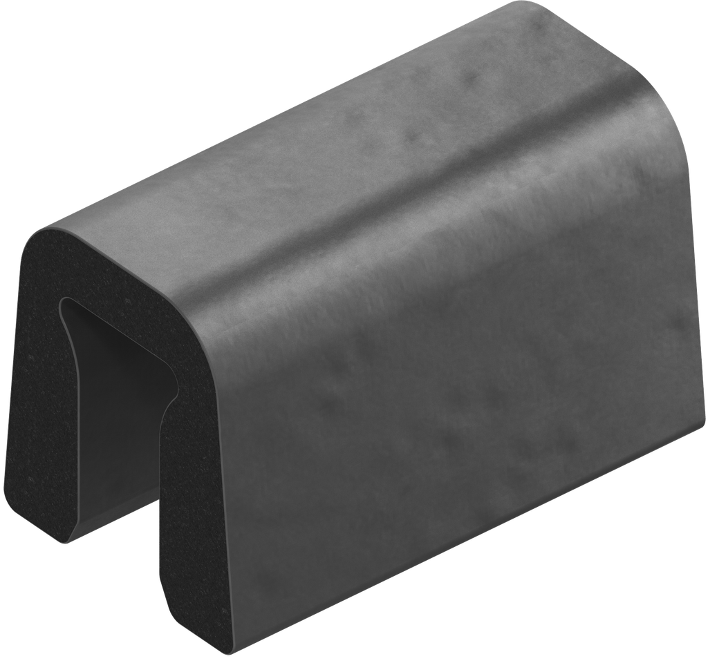 Dichtprofil aus Brandschutzmaterial, Moosgummi EPDM 60 ± 5 Shore A schwarz
