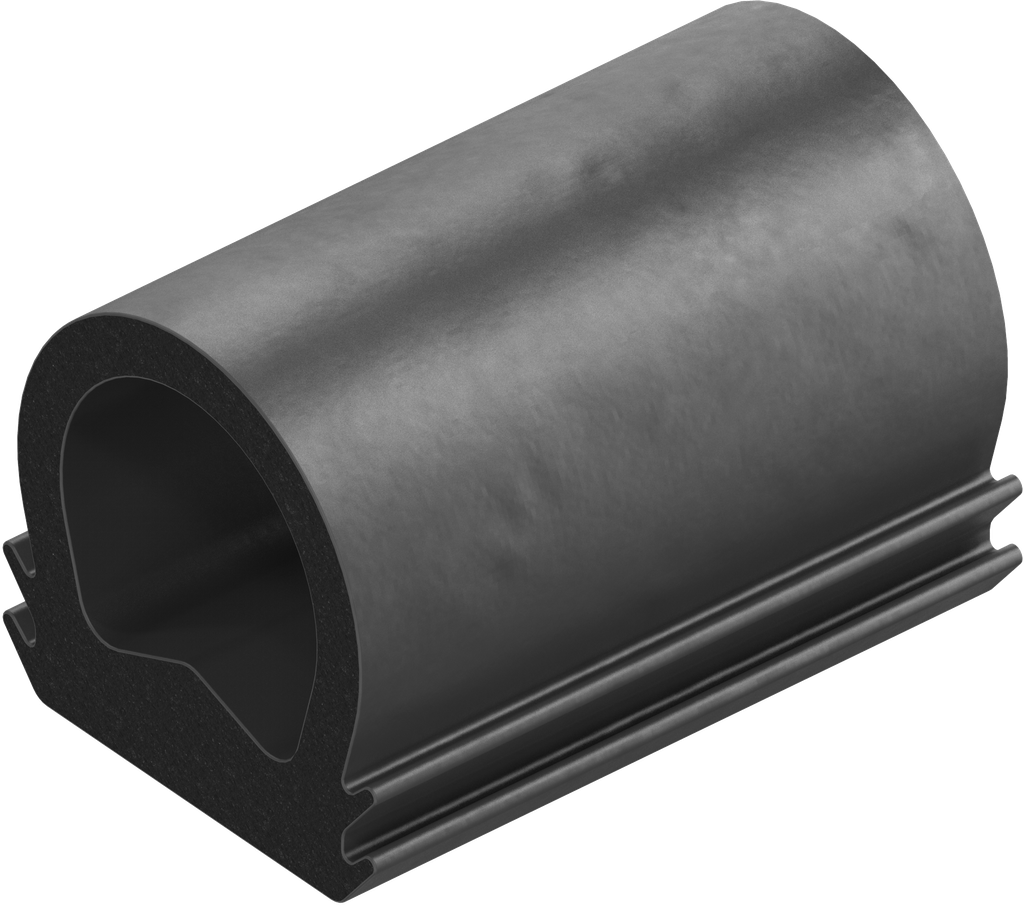 Afdichtprofiel van brandwerend materiaal, sponsrubber EPDM zwart