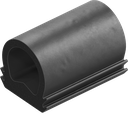 Dichtprofil aus Brandschutzmaterial, Moosgummi EPDM schwarz