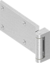 180° Scharnier, Zamak onbehandeld