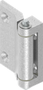 charnière 180°, zamak brut