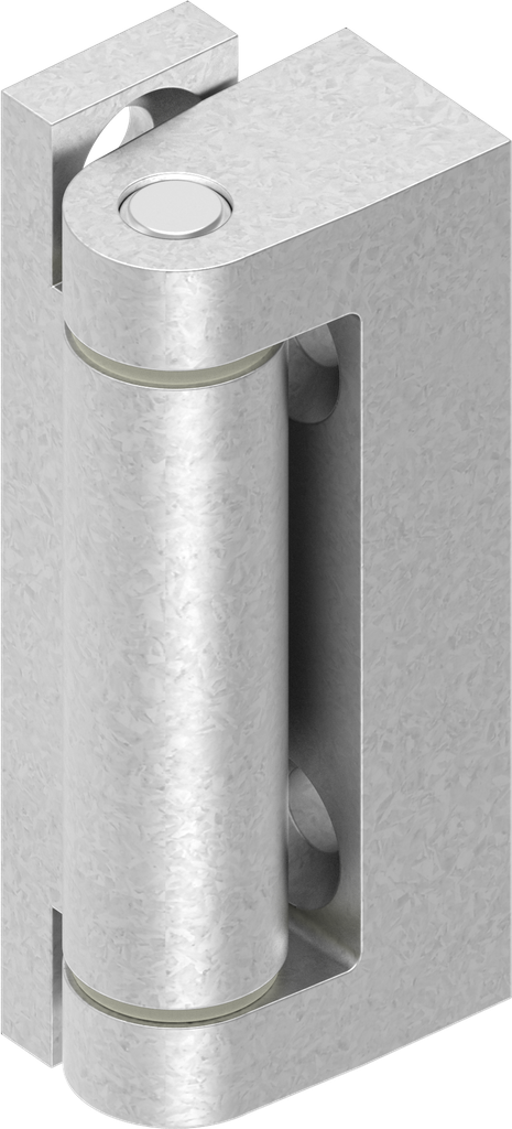 Scharnier, Zamak onbehandeld