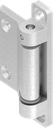180° 2D-scharnier, Zamak onbehandeld