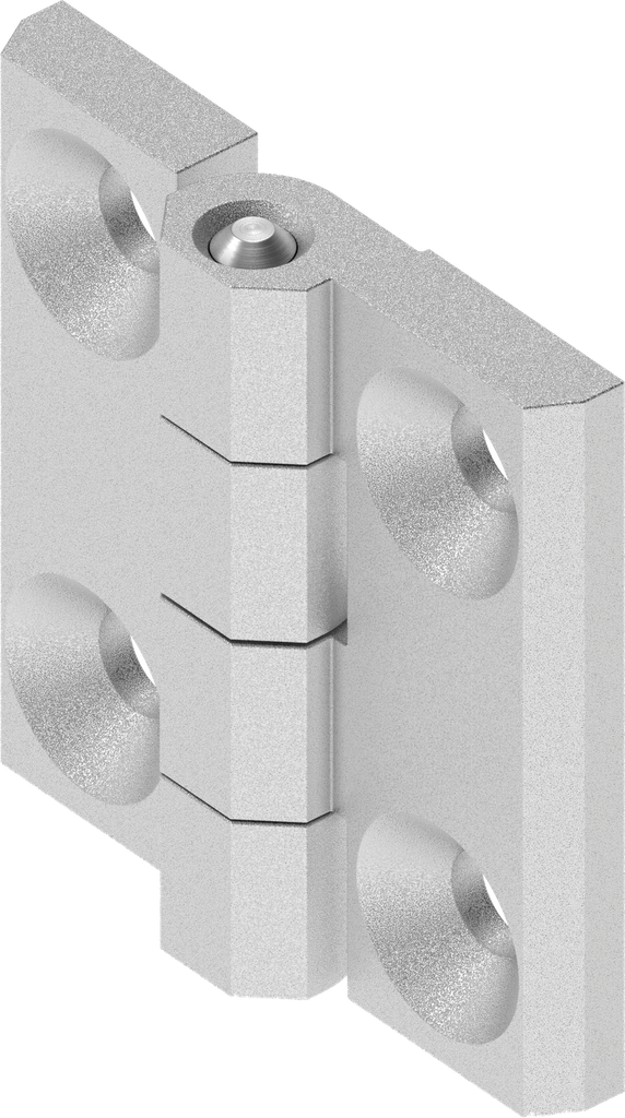 180° Hinge, Stainless steel AISI 316 pickled and passivated