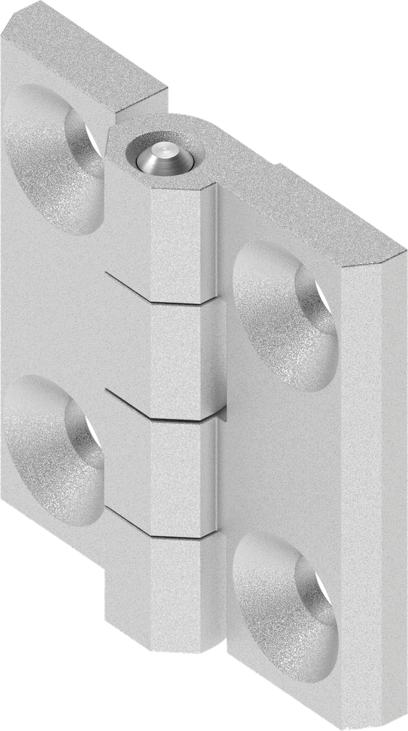180° Hinge, Stainless steel AISI 316 pickled and passivated
