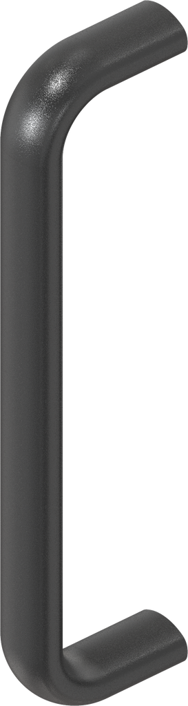 poignée, aluminium revêtu en matière plastique noir