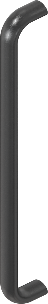 Bow-type handle, Aluminium black plastic-coated