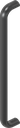 Asa en forma de estribo, aluminio revestido con plástico negro