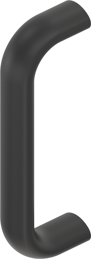 poignée, aluminium revêtu en matière plastique noir