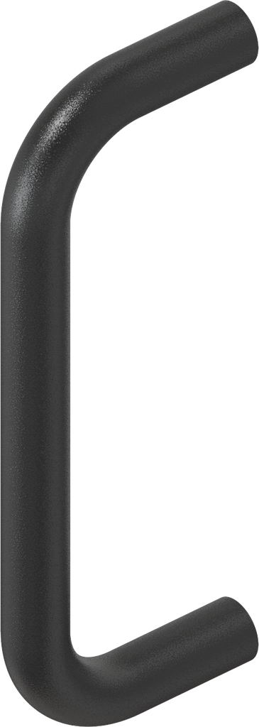 Bow-type handle, Aluminium black plastic-coated