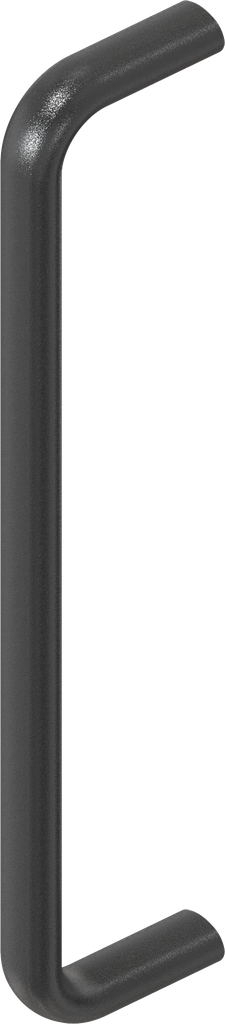 Bow-type handle, Aluminium black plastic-coated