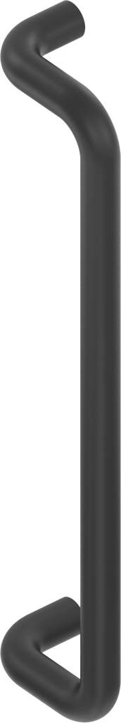 poignée, aluminium revêtu en matière plastique noir