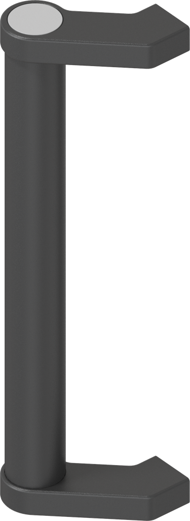 Buisgreep, Aluminium zwart plastic gecoat