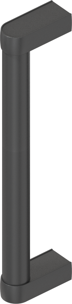 Buisgreep, Aluminium zwart plastic gecoat