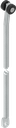 Asta tonda L = 701 - 800 mm, acciaio zincato