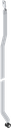 Asta piatta L = 501 - 600 mm a destra, acciaio zincato