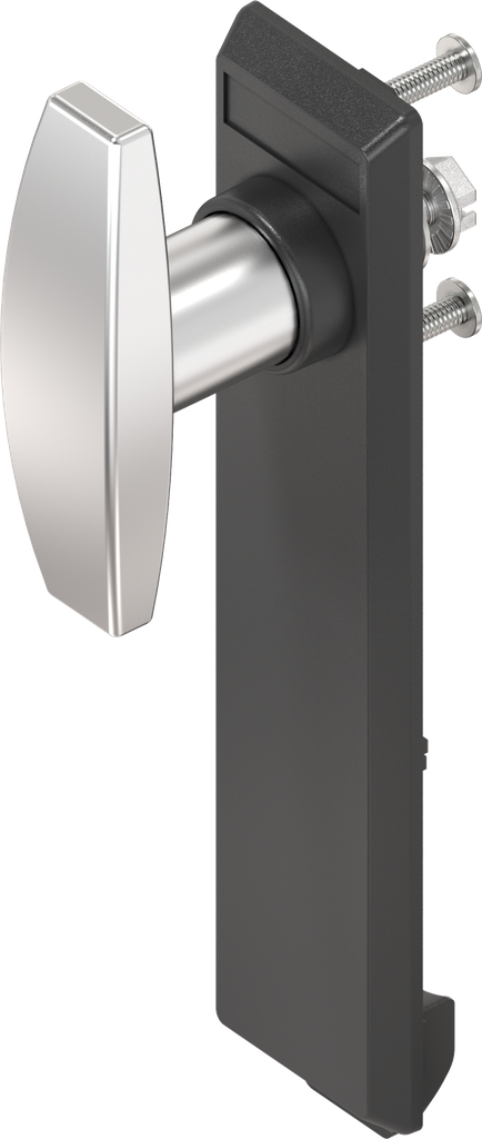 capotage avec poignée en T sans clé, inox et polyamide noir