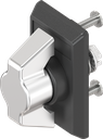 capotage avec papillon sans clé, inox et polyamide noir