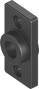 adaptateur sans arrêt pour Ts 6 mm, polyamide GF V0 noir
