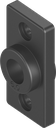adaptateur sans arrêt pour Ts 6 mm, polyamide GF V0 noir