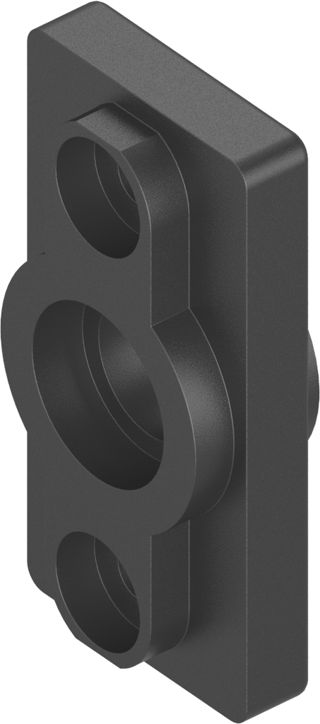adaptateur sans arrêt pour Ts 8 mm, polyamide GF V0 noir