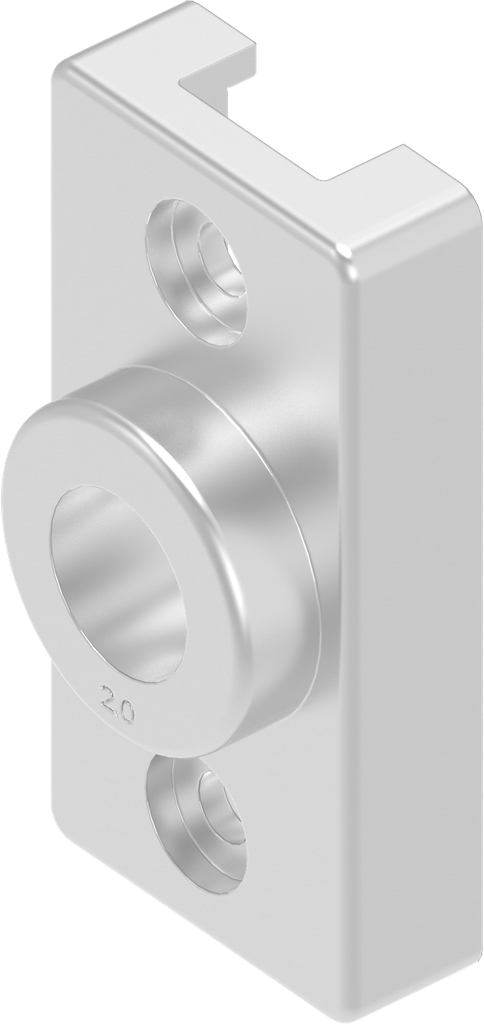 Boccola senza fermo per Ts = 2 mm, acciaio inox AISI 316