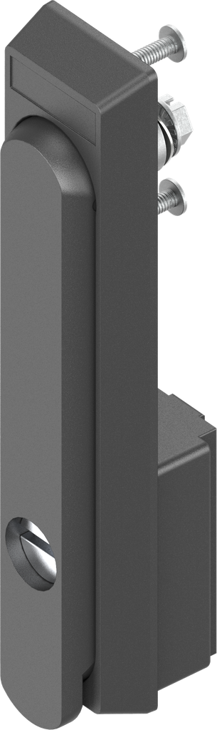 Maniglia girevole con inserto intaglio 2x4, poliammide GF nero