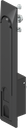 poignée escamotable 1151 pour module, zamak époxy noir