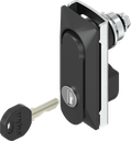 poignée escamotable 1152 à compression clé différente, polyamide GF noir