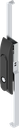 Swinghandle with rods with insert hexagon male SW 11, Polyamide and zinc die black powder-coated