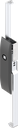 Escutcheon with rods with insert square 6, Polyamide GF black