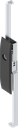 Escutcheon with rods with insert square female 8, Polyamide GF black