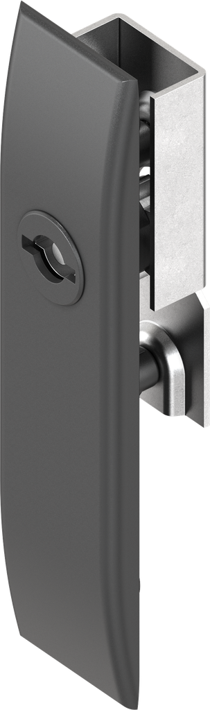 Escutcheon for rods with insert double bit 3 and mask, Polyamide GF black