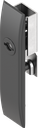 Escutcheon for rods with insert double bit 5 and mask, Polyamide GF black