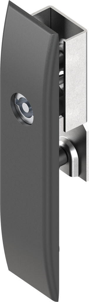 Escutcheon for rods with insert double bit 5, Polyamide GF black