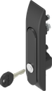 Swinghandle for rod control, keyed different, Zinc die black powder-coated