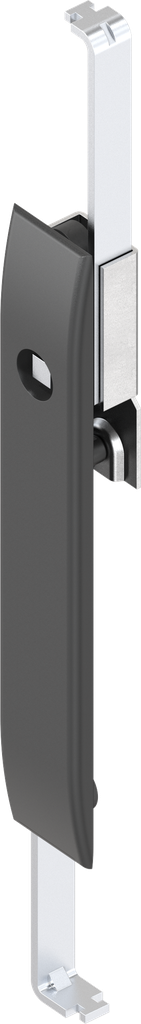 Escutcheon with rods with insert square 8, Polyamide GF black