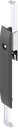Escutcheon with rods with insert triangular 8, Polyamide GF black
