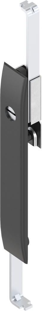 capotage avec crémones avec rotor fente 2x4, polyamide GF noir