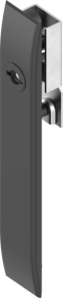 capotage pour crémones avec rotor double barre 3 et cache-entrée, polyamide GF noir