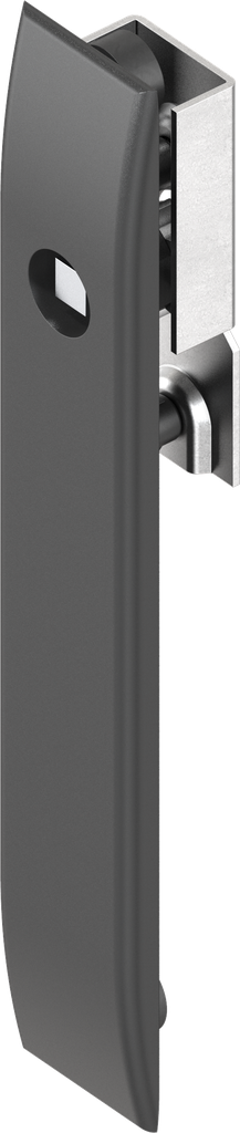 Escutcheon for rods with insert square 8, Polyamide GF black