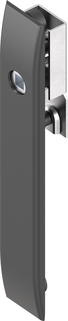 Escutcheon for rods with insert square female 8, Polyamide GF black